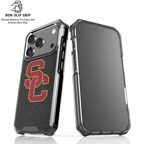 University of Southern California USC Grey Logo iPhone 18 Pro Clear Case