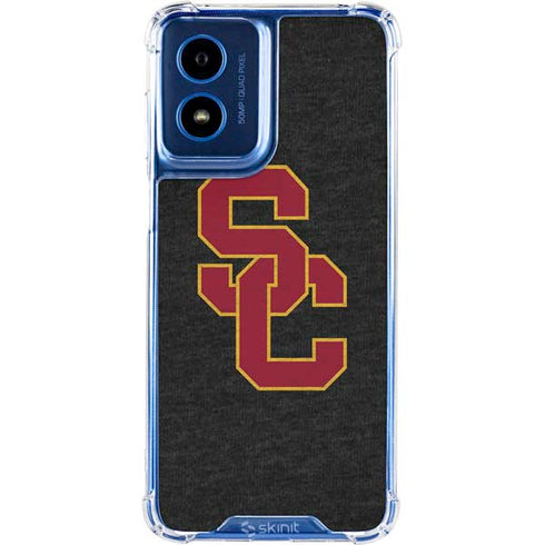 University of Southern California USC Grey Logo Moto G 5G (2024) Clear Case