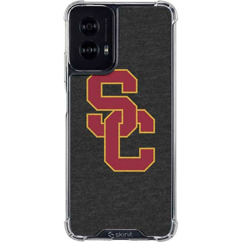 University of Southern California USC Grey Logo Moto G Power 5G (2024) Clear Case