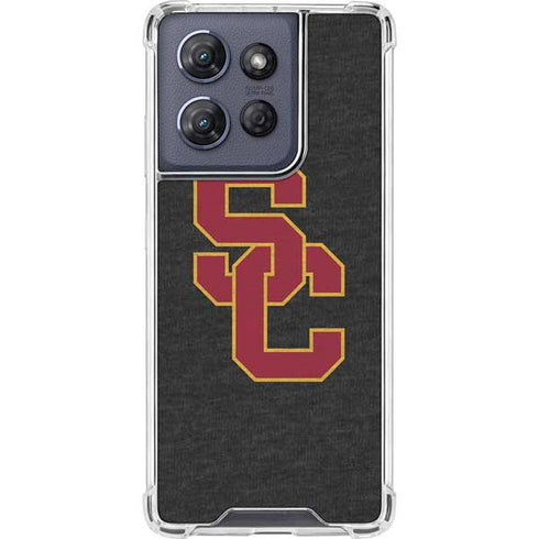 University of Southern California USC Grey Logo Moto G Power 5G (2025) Clear Case