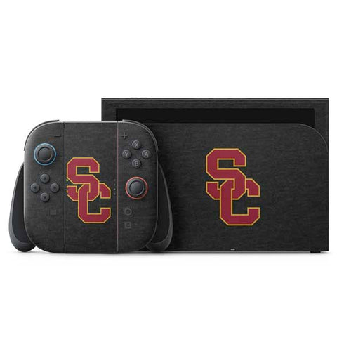 University of Southern California USC Grey Logo Nintendo Skins