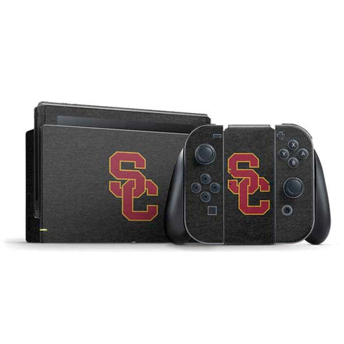 University of Southern California USC Grey Logo Nintendo Skins