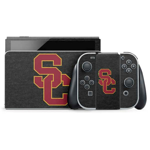 University of Southern California USC Grey Logo Nintendo Skins