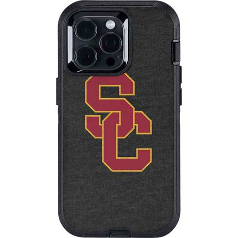 University of Southern California USC Grey Logo Otterbox Defender iPhone Skin