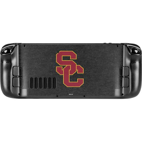University of Southern California USC Grey Logo Steam Deck Handheld Gaming Computer Skin