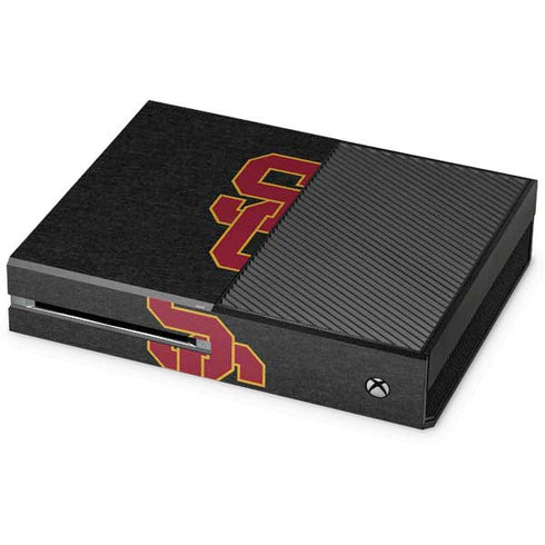 University of Southern California USC Grey Logo Xbox One Console Skin