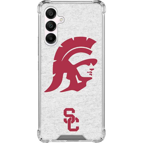 University of Southern California USC Grey Trojan Mascot Galaxy A16 5G Clear Case