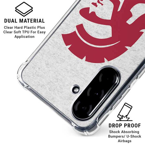 University of Southern California USC Grey Trojan Mascot Galaxy A36 5G Clear Case