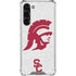 University of Southern California USC Grey Trojan Mascot Galaxy S24 FE Clear Case