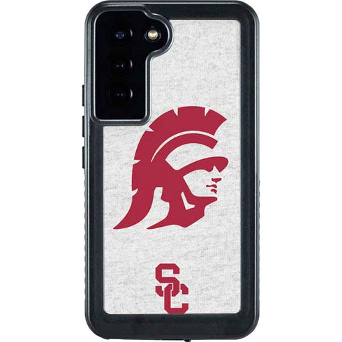 University of Southern California USC Grey Trojan Mascot Galaxy S24 Plus Waterproof Case
