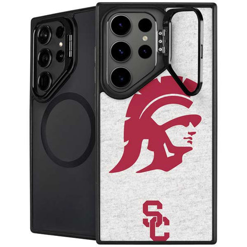 University of Southern California USC Grey Trojan Mascot Galaxy S25 Ultra Kickstand Case