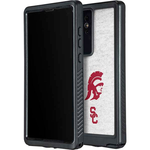 University of Southern California USC Grey Trojan Mascot Galaxy S24 Ultra Waterproof Case