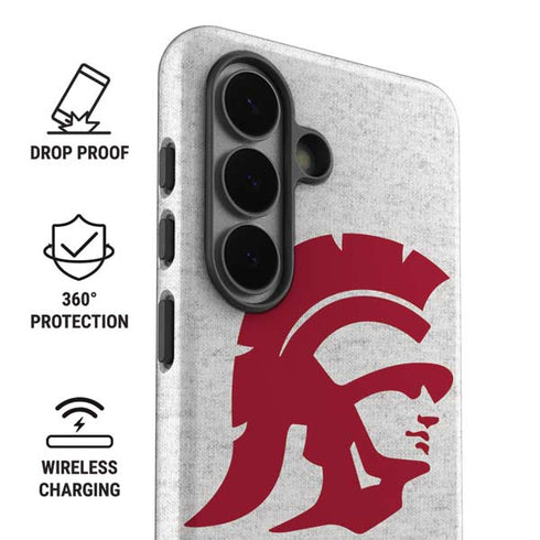 University of Southern California USC Grey Trojan Mascot Galaxy S26 Plus Impact Case