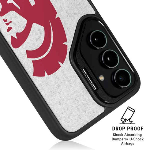 University of Southern California USC Grey Trojan Mascot Galaxy S26 Plus Kickstand Case