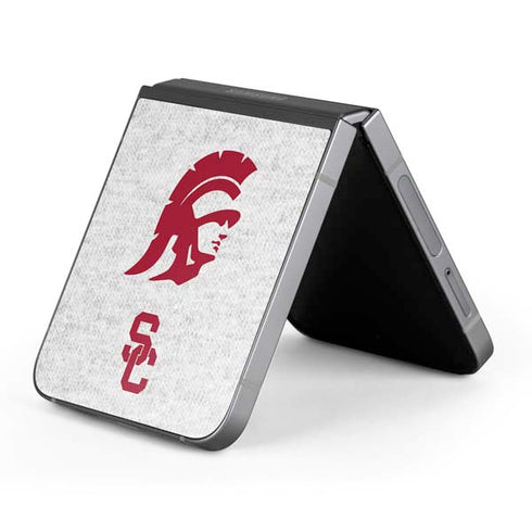University of Southern California USC Grey Trojan Mascot Galaxy Z Flip6 Skin