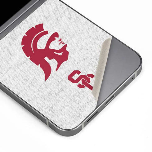 University of Southern California USC Grey Trojan Mascot Galaxy Z Flip6 Skin