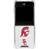 University of Southern California USC Grey Trojan Mascot Galaxy Z Flip6 Clear Case