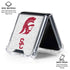 University of Southern California USC Grey Trojan Mascot Galaxy Z Flip6 Clear Case