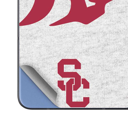 University of Southern California USC Grey Trojan Mascot Galaxy Z Fold5 5G Skin