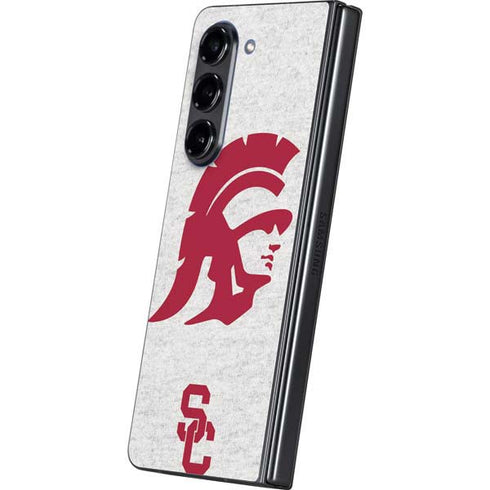 University of Southern California USC Grey Trojan Mascot Galaxy Z Fold5 5G Skin