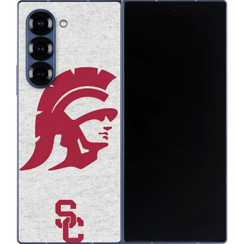 University of Southern California USC Grey Trojan Mascot Galaxy Z Fold6 Skin