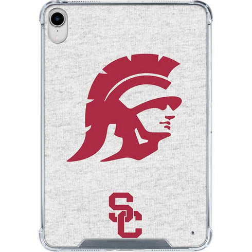 University of Southern California USC Grey Trojan Mascot iPad 11th Gen (2025) Clear Case