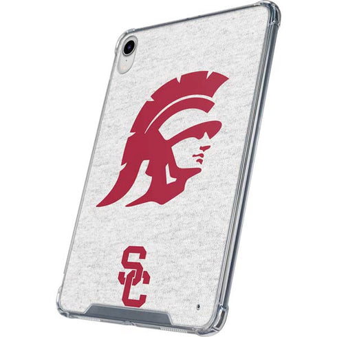 University of Southern California USC Grey Trojan Mascot iPad 11th Gen (2025) Clear Case