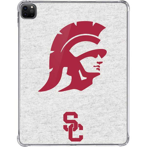University of Southern California USC Grey Trojan Mascot iPad Pro 11in (2024) Clear Case