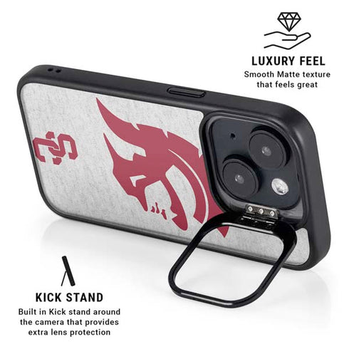University of Southern California USC Grey Trojan Mascot iPhone 13 Kickstand Case