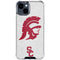 University of Southern California USC Grey Trojan Mascot iPhone 15 Clear Case