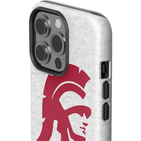 University of Southern California USC Grey Trojan Mascot iPhone 15 Pro Impact Case