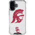 University of Southern California USC Grey Trojan Mascot iPhone 16 Plus Clear Case