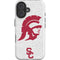 University of Southern California USC Grey Trojan Mascot iPhone 16 Plus Impact Case