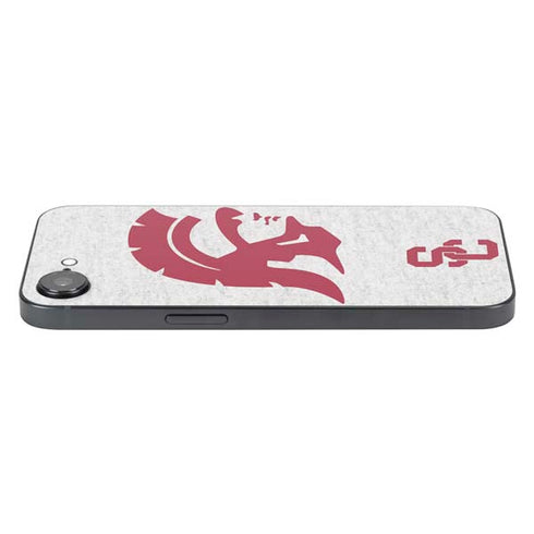 University of Southern California USC Grey Trojan Mascot iPhone 16e Skin