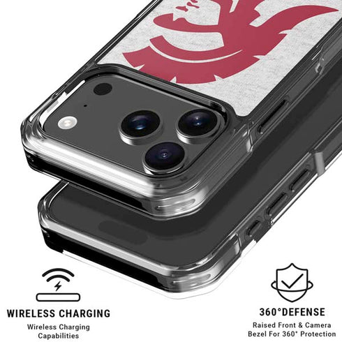 University of Southern California USC Grey Trojan Mascot iPhone 18 Pro Clear Case