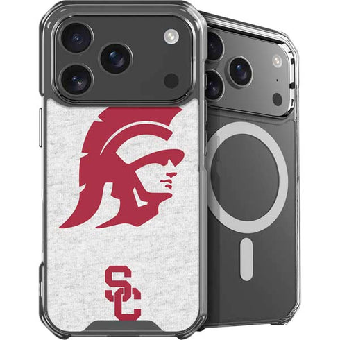 University of Southern California USC Grey Trojan Mascot iPhone 18 Pro MagSafe Case