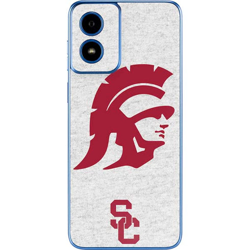 University of Southern California USC Grey Trojan Mascot Moto G Play 4G (2024) Skin