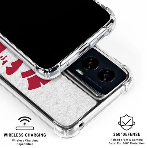 University of Southern California USC Grey Trojan Mascot Moto G Power 5G (2024) Clear Case