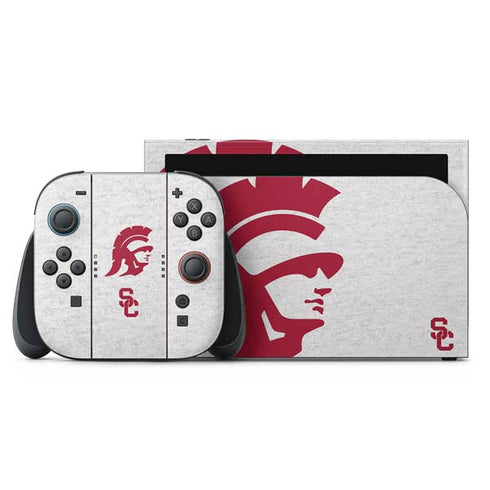 University of Southern California USC Grey Trojan Mascot Nintendo Skins