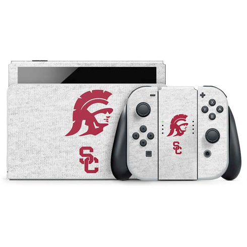 University of Southern California USC Grey Trojan Mascot Nintendo Skins