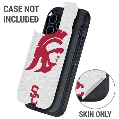 University of Southern California USC Grey Trojan Mascot Otterbox Defender iPhone Skin