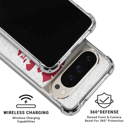 University of Southern California USC Grey Trojan Mascot Pixel 9/9 Pro Clear Case