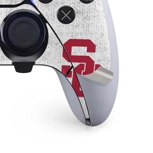 University of Southern California USC Grey Trojan Mascot PS5 DualSense Edge Pro Controller Skin