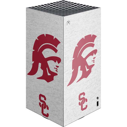 University of Southern California USC Grey Trojan Mascot XBox Series X Digital Edition Console Skin