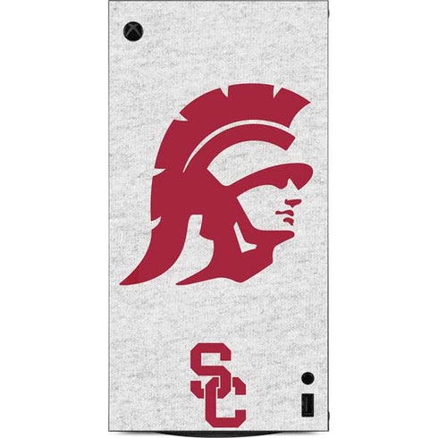 University of Southern California USC Grey Trojan Mascot XBox Series X Digital Edition Console Skin