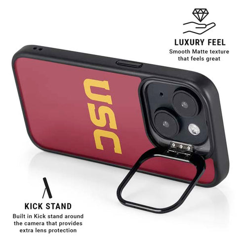 University of Southern California USC iPhone 14 Kickstand Case