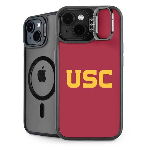 University of Southern California USC iPhone 15 Plus Kickstand Case