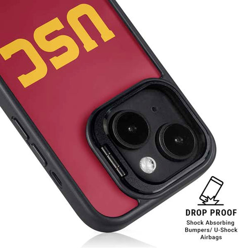 University of Southern California USC iPhone 15 Plus Kickstand Case