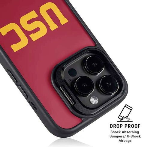University of Southern California USC iPhone 15 Pro Kickstand Case