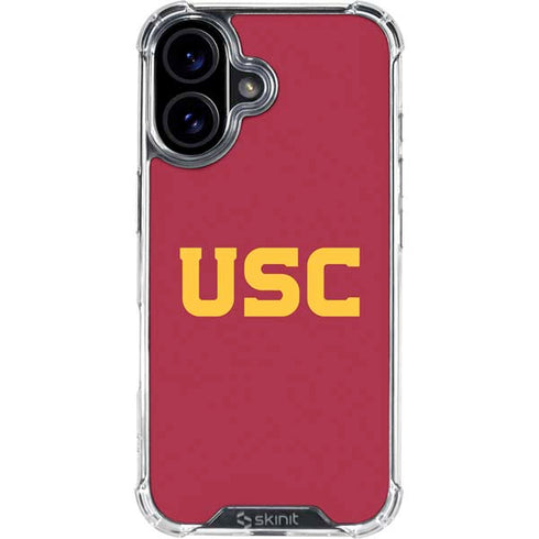University of Southern California USC iPhone 16 Plus Clear Case